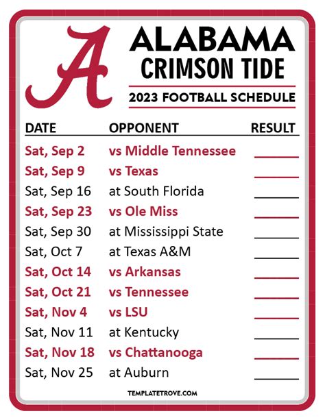 what is the university of alabama football schedule|alabama tv football schedule today.